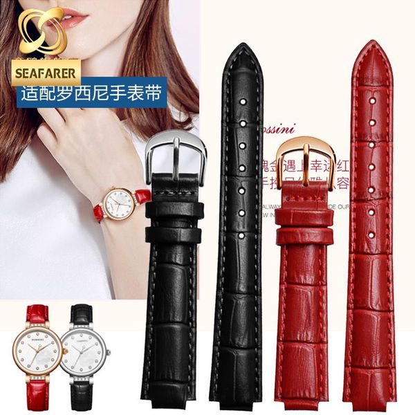 watch bands strap for rossini raised mouth band 5806 women's genuine leather red and white, Black;brown
watch bands strap for rossini raised mouth band 5806 women's genuine leather red and white, Black;brown