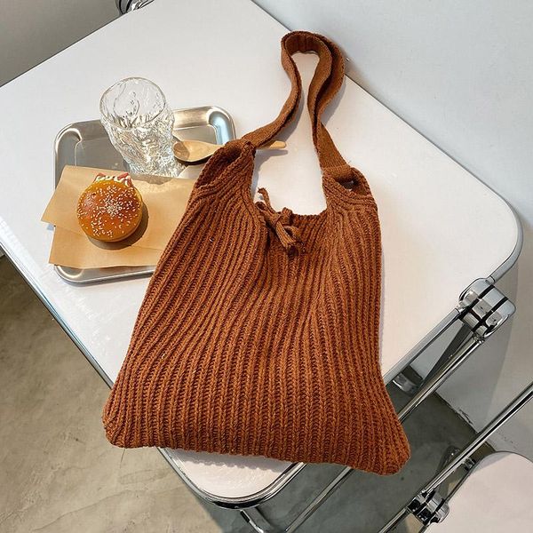 vreyme fashion tote women wool knitted shopping bag vintage simple girls handbags casual large capacity shoulder bags sac a main cross body
vreyme fashion tote women wool knitted shopping bag vintage simple girls handbags casual large capacity shoulder bags sac a main cross body