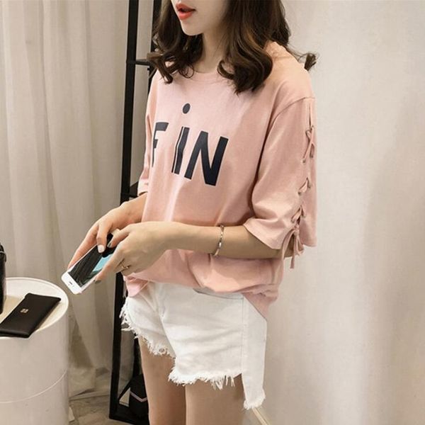 women's t-shirt summer korean cotton loose sleeve half letter short large size, White
women's t-shirt summer korean cotton loose sleeve half letter short large size, White