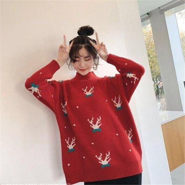 women's sweaters female special spring oversized red sweatshirt kawaii long sleeve sweater girl students christmas streetwear, White;black
women's sweaters female special spring oversized red sweatshirt kawaii long sleeve sweater girl students christmas streetwear, White;black