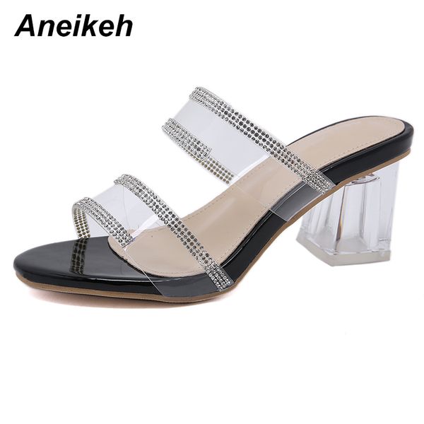 pvc women summer ladies shoes novelty bling square heels slippers polka dot outside shallow fashion sweet party 210507, Black
pvc women summer ladies shoes novelty bling square heels slippers polka dot outside shallow fashion sweet party 210507, Black