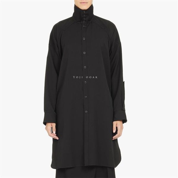 men's casual shirts stand-up small collar wool mid-length shirt trench coat japanese nordic, White;black
men's casual shirts stand-up small collar wool mid-length shirt trench coat japanese nordic, White;black