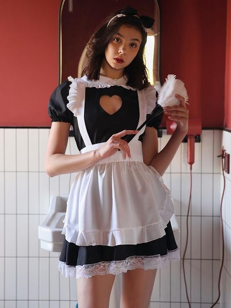 lingerie young girl women sleepwear student uniform cosplay autumn winter cute suit maid night dress, Black;red
lingerie young girl women sleepwear student uniform cosplay autumn winter cute suit maid night dress, Black;red