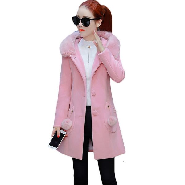 long wool coat women's section autumn winter grow solid color for women big hair goal with hood thin lq511 jacket ytdb, Black;brown
long wool coat women's section autumn winter grow solid color for women big hair goal with hood thin lq511 jacket ytdb, Black;brown