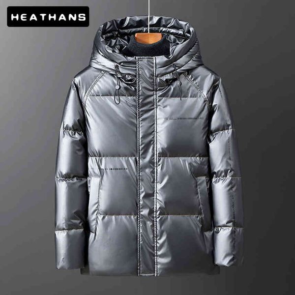 2021 new pu 90% white duck down men's thick et warm short winter hooded raincoat, Black
2021 new pu 90% white duck down men's thick et warm short winter hooded raincoat, Black