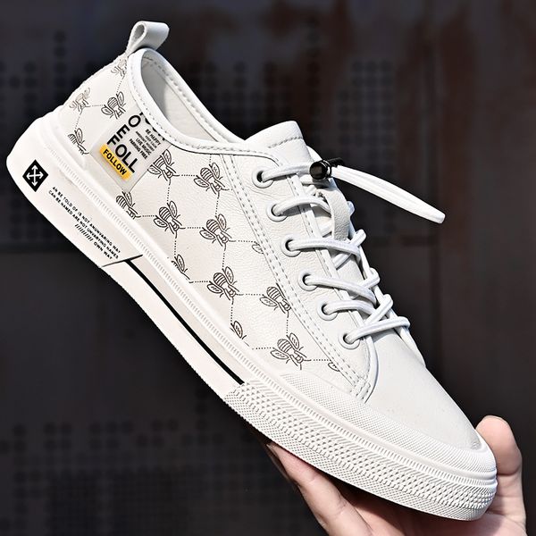 2021 spring board fashion korean version versatile men's low small white sho busins, Black
2021 spring board fashion korean version versatile men's low small white sho busins, Black