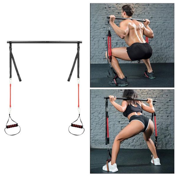 resistance bands portable pilates stick muscle toning bar kit with 
resistance bands portable pilates stick muscle toning bar kit with