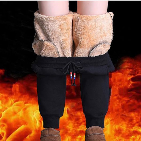 winter thick warm fleece women pants elastic waist casual ropa mujer plus size black trousers spodnie damskie, Black;white
winter thick warm fleece women pants elastic waist casual ropa mujer plus size black trousers spodnie damskie, Black;white