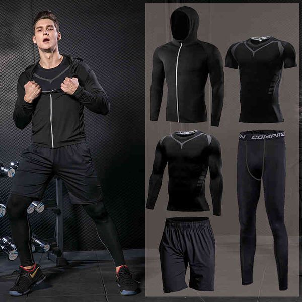 gym running men's tracksuit jogging compression sportswear for men fitness sports clothing tight sport clothes set hoodies, Gray
gym running men's tracksuit jogging compression sportswear for men fitness sports clothing tight sport clothes set hoodies, Gray