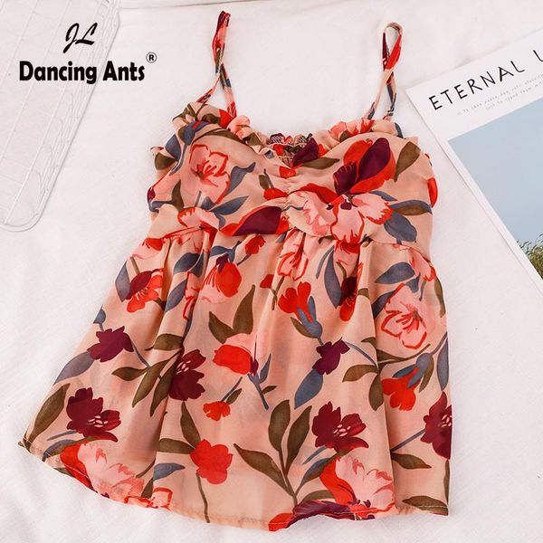 woman vest strap chiffon backless tank bohe floral-printed ruffles pullover female fashion teedrop women's tanks & camis, White
woman vest strap chiffon backless tank bohe floral-printed ruffles pullover female fashion teedrop women's tanks & camis, White