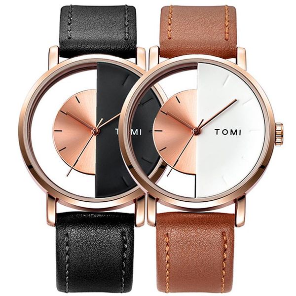 wristwatches couple watch transparent dial watches for men women lovers fashion minimalist leather wristwatch male female quartz relo, Slivery;brown
wristwatches couple watch transparent dial watches for men women lovers fashion minimalist leather wristwatch male female quartz relo, Slivery;brown