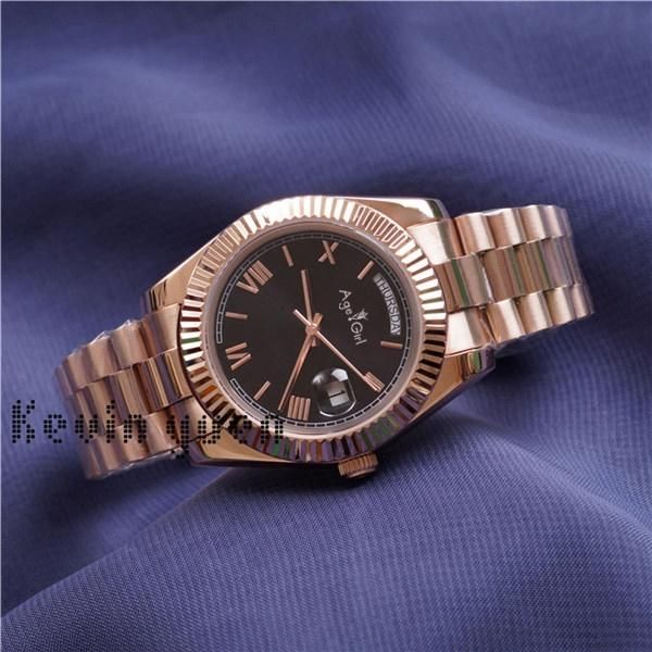 wristwatches daydate yellow rose gold watch men women president automatic mechanical watches stainless steel roma black, Slivery;brown
wristwatches daydate yellow rose gold watch men women president automatic mechanical watches stainless steel roma black, Slivery;brown
