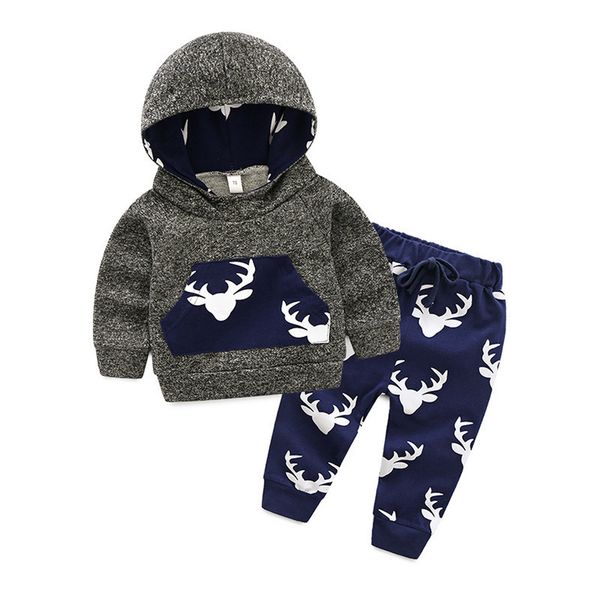 2021 autumn and winter baby suit deer head printed children wear sweater long sleeve boy sports hood two piece set, White
2021 autumn and winter baby suit deer head printed children wear sweater long sleeve boy sports hood two piece set, White