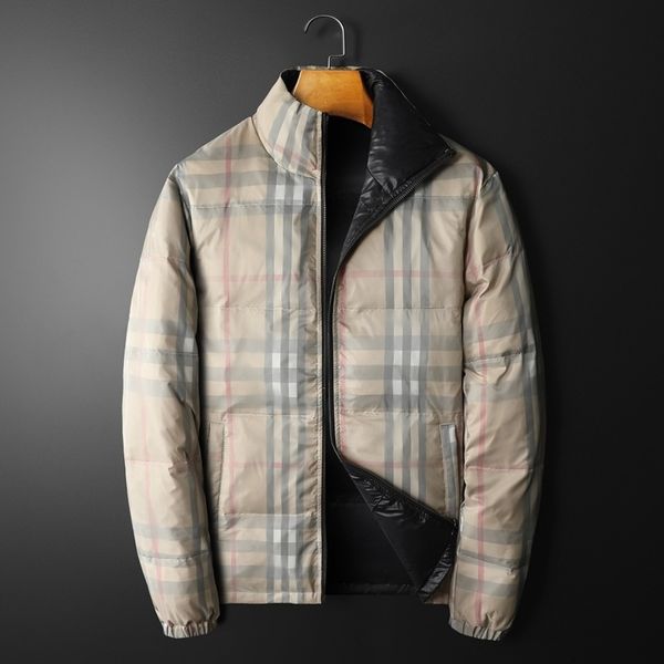 2021 winter new men's stand collar double-sided white duck down jacket leisure thickened jacket, Black
2021 winter new men's stand collar double-sided white duck down jacket leisure thickened jacket, Black