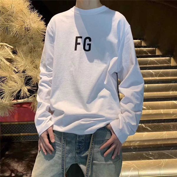 women's t-shirt long sleeve fg letter fog t shirt men women essentials fashion t-shirt tees jxw9, White
women's t-shirt long sleeve fg letter fog t shirt men women essentials fashion t-shirt tees jxw9, White