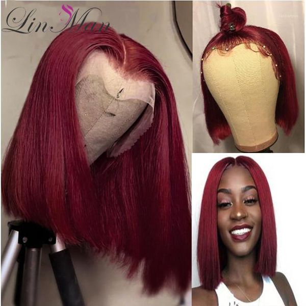 13x4 short bob wigs 99j straight lace front human hair pre plucked brazilian for black women1, Black;brown
13x4 short bob wigs 99j straight lace front human hair pre plucked brazilian for black women1, Black;brown