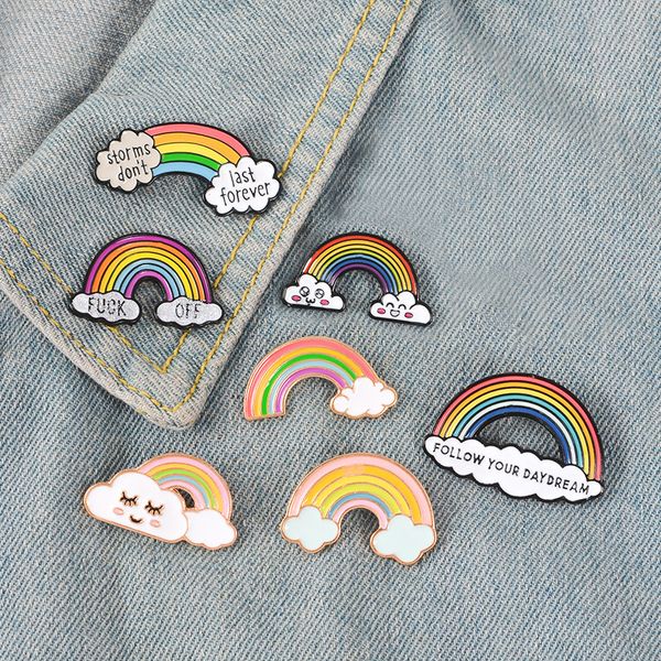 personality rainbow bridge brooches set 7pcs cartoon letter smile face enamel paint badges for girls alloy pin denim shirt fashion jewelry g, Gray
personality rainbow bridge brooches set 7pcs cartoon letter smile face enamel paint badges for girls alloy pin denim shirt fashion jewelry g, Gray