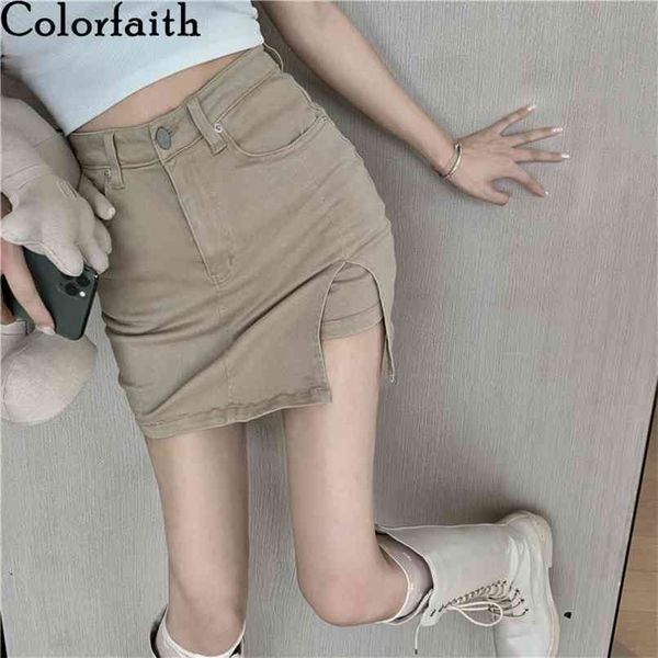 women autumn winter skirt denim a-line package hip split high waist street lady mini skater skirts sk647 210427, Black;gray
women autumn winter skirt denim a-line package hip split high waist street lady mini skater skirts sk647 210427, Black;gray