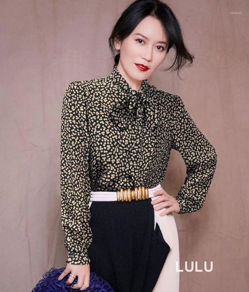 women's blouses elegant office ladies shirt puff sleeve lace up bow women real silk romantic flowers printed blouse women's &, White
women's blouses elegant office ladies shirt puff sleeve lace up bow women real silk romantic flowers printed blouse women's &, White