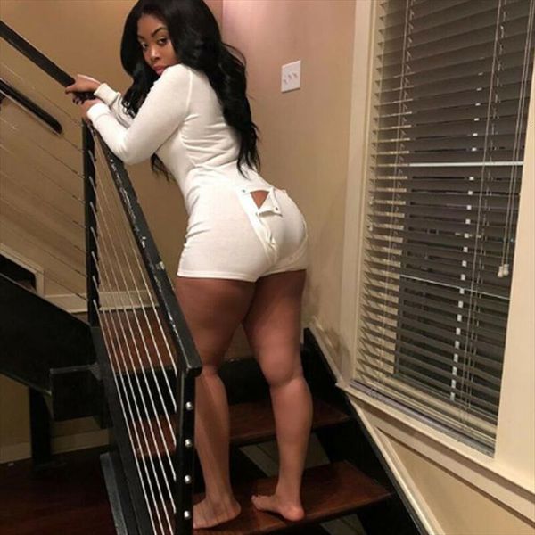 o neck bodycon sleepwear womens jumpsuits bodysuit shorts leotard long sleeve button, Black;white
o neck bodycon sleepwear womens jumpsuits bodysuit shorts leotard long sleeve button, Black;white