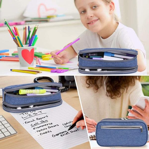 three layers high-capacity pencil-box pen storage bag stationery office supplies xxuc pencil bags
three layers high-capacity pencil-box pen storage bag stationery office supplies xxuc pencil bags