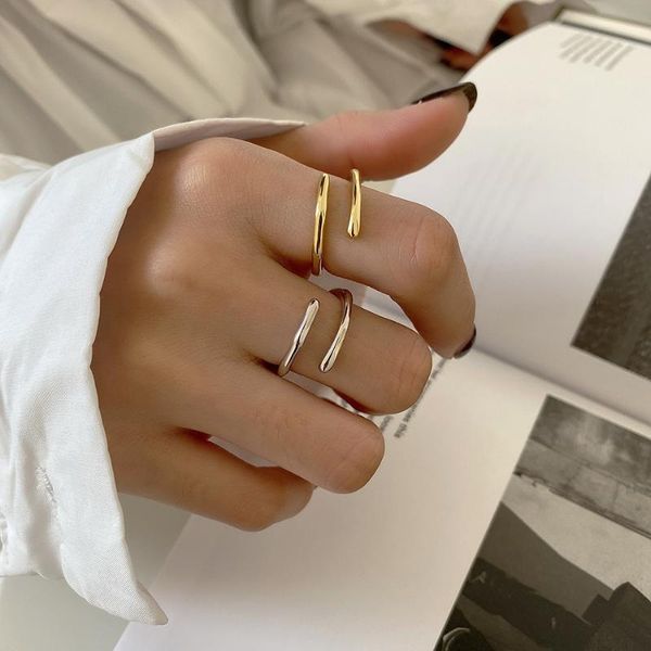 cluster rings amaiyllis 925 sterling silver minimalist double layer open ring light luxury punk couple index finger for women jewelry, Golden;silver
cluster rings amaiyllis 925 sterling silver minimalist double layer open ring light luxury punk couple index finger for women jewelry, Golden;silver