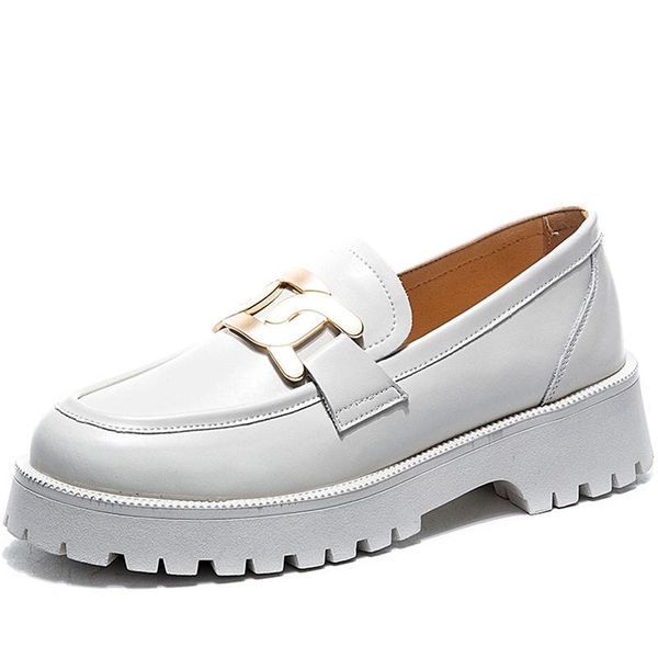 dress shoes british style fashion vintage metal ring buckle genuine leather slip-on loafers women's female flat ladies sh124, Black
dress shoes british style fashion vintage metal ring buckle genuine leather slip-on loafers women's female flat ladies sh124, Black