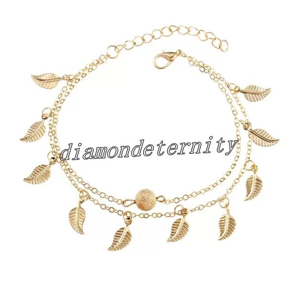 women leaf pendant charm anklets real ps gold chain ankle bracelet fashion 18k gold anklet bracelets foot jewelry, Red;blue
women leaf pendant charm anklets real ps gold chain ankle bracelet fashion 18k gold anklet bracelets foot jewelry, Red;blue