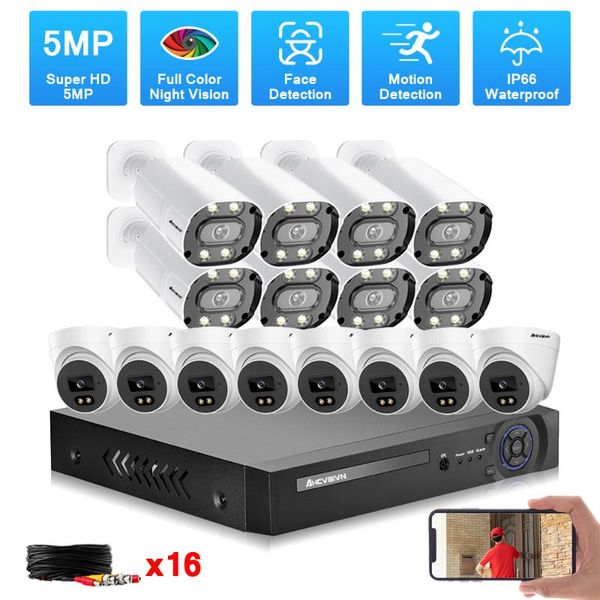 h.265 16 channel cctv video surveillance system kit 5mp color night vision outdoor security camera with16ch dvr onvif wireless kits
h.265 16 channel cctv video surveillance system kit 5mp color night vision outdoor security camera with16ch dvr onvif wireless kits