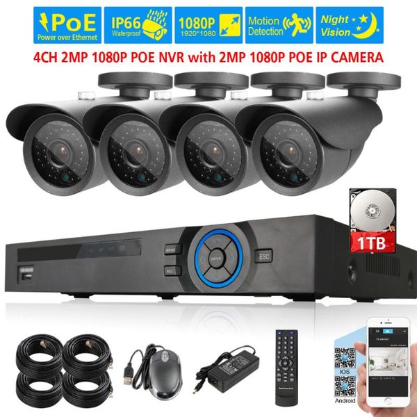 system 4ch poe 1080p output 4pcs 2.0mp 1920x1080p ip66 in/outdoor metal cctv ip camera security systems
system 4ch poe 1080p output 4pcs 2.0mp 1920x1080p ip66 in/outdoor metal cctv ip camera security systems