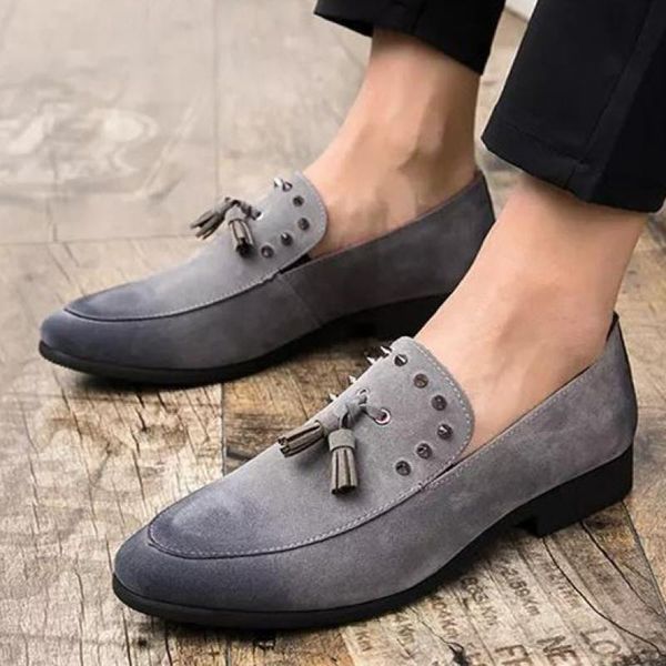 men loafers velvet fringe rivet slip on big size dress shoes flat soft autumn non solid breathable mens driving, Black
men loafers velvet fringe rivet slip on big size dress shoes flat soft autumn non solid breathable mens driving, Black