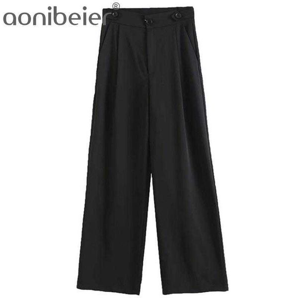 summer fashion buttons detail folds front women loose straight pants casual high waist ankle length female suit 210604, Black;white
summer fashion buttons detail folds front women loose straight pants casual high waist ankle length female suit 210604, Black;white