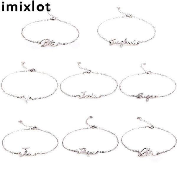 link, chain fashionable silver color bracelet and bangle for woman adjustable simple bangtan boys charm kpop bracelets jewelry party gifts, Black
link, chain fashionable silver color bracelet and bangle for woman adjustable simple bangtan boys charm kpop bracelets jewelry party gifts, Black