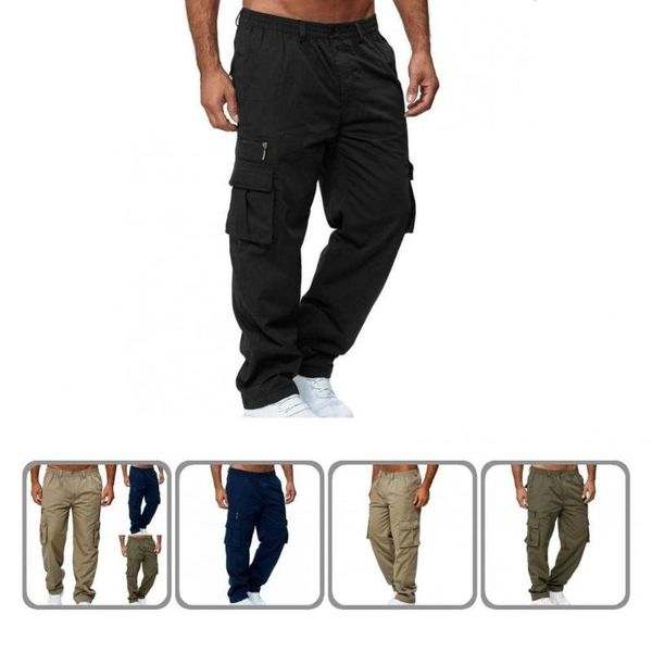 men's pants breathable great solid color autumn straight mid waist for daily wear, Black
men's pants breathable great solid color autumn straight mid waist for daily wear, Black
