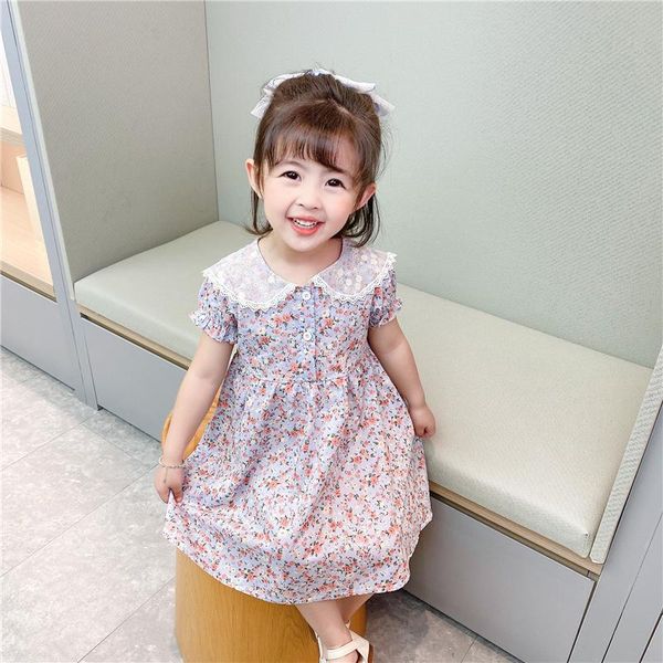 girl's dresses lace embroidered jacquard lapel princess dress little baby summer bucolic frothing sleeve floral, Red;yellow
girl's dresses lace embroidered jacquard lapel princess dress little baby summer bucolic frothing sleeve floral, Red;yellow