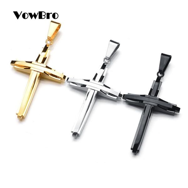 pendant necklaces vowbro necklace for men jesus cross gold silver color and black fashion jewelry
pendant necklaces vowbro necklace for men jesus cross gold silver color and black fashion jewelry