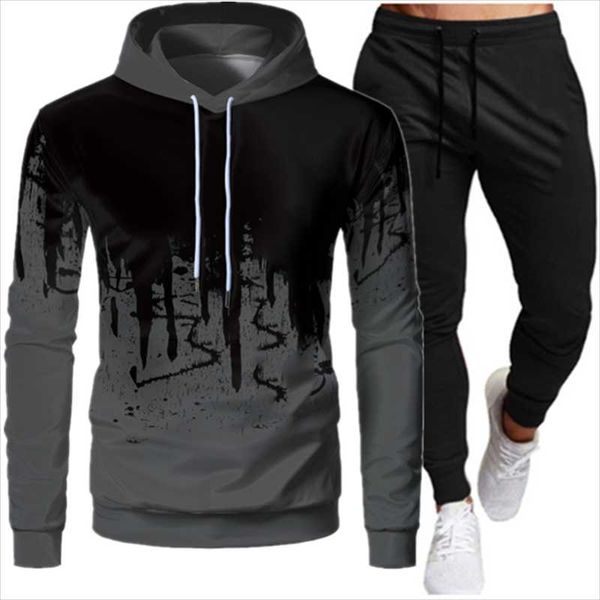men's tracksuits 2021 2 pieces sets tracksuit men hooded sweatshirt+pants pullover hoodie sportwear suit ropa hombre casual clothes siz, Gray
men's tracksuits 2021 2 pieces sets tracksuit men hooded sweatshirt+pants pullover hoodie sportwear suit ropa hombre casual clothes siz, Gray