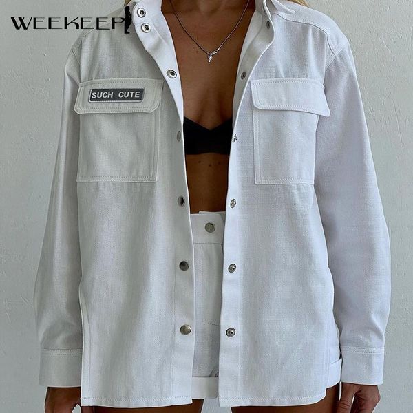 women's jackets weekeek fashion streetwear women cargo jacket autumn oversized long sleeve casual cardigan harajuku korean solid basic, Black;brown
women's jackets weekeek fashion streetwear women cargo jacket autumn oversized long sleeve casual cardigan harajuku korean solid basic, Black;brown