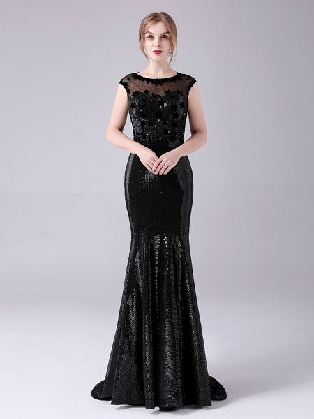 2022 long mermaid black jewel sequined zipper prom dresses vintage formal evening dress custom made party gowns
2022 long mermaid black jewel sequined zipper prom dresses vintage formal evening dress custom made party gowns