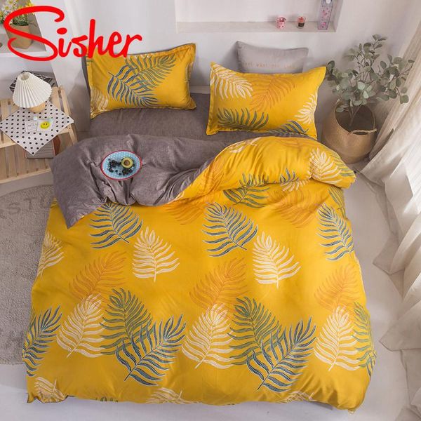 bedding sets modern set leaf print bedclothes plaid duvet cover with pillowcase single double king quilt covers bed linen
bedding sets modern set leaf print bedclothes plaid duvet cover with pillowcase single double king quilt covers bed linen