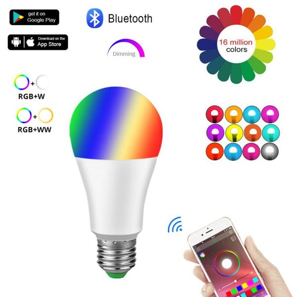 bulbs 15w bluetooth led bulb e27/b22 app timing smart light holiday theme party dimmable lighting decoration night
bulbs 15w bluetooth led bulb e27/b22 app timing smart light holiday theme party dimmable lighting decoration night