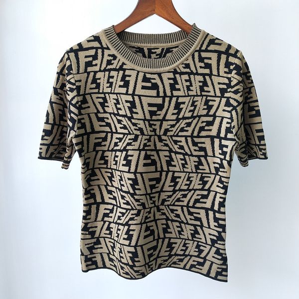 59% off factory outlet store irregular jacquard round neck short sleeve knitting for women in summer, White;black
59% off factory outlet store irregular jacquard round neck short sleeve knitting for women in summer, White;black