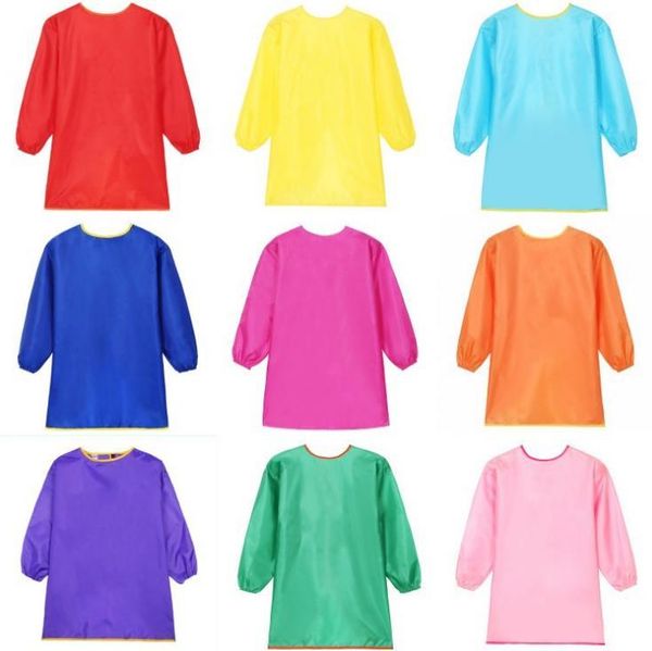 children aprons bib dress clothes baby waterproof long sleeve smock kids eating meal painting burp cloths 7 color sn3772
children aprons bib dress clothes baby waterproof long sleeve smock kids eating meal painting burp cloths 7 color sn3772