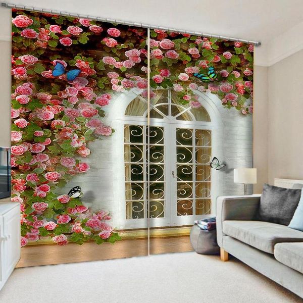 curtain & drapes flower house curtains luxury blackout 3d window for living room decoration
curtain & drapes flower house curtains luxury blackout 3d window for living room decoration