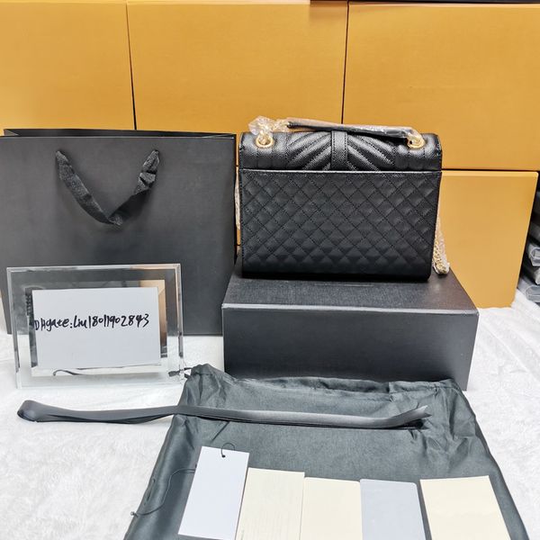 chain quality high lady's cowhide plaid bags handbag 24cm leather hardware messenger send 3a#1842 multi-color bag caviar box style lxjx
chain quality high lady's cowhide plaid bags handbag 24cm leather hardware messenger send 3a#1842 multi-color bag caviar box style lxjx