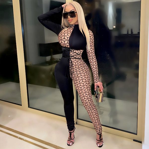 pant bandage lace up elegant two color shredded block long women's overalls night club clubwear point outfit, White
pant bandage lace up elegant two color shredded block long women's overalls night club clubwear point outfit, White