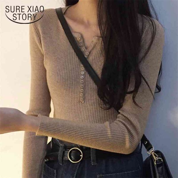 v-neck long sleeve women sweater fall chic solid cotton pullover slim elastic knit bottoming clothes 10305 210510, White;black
v-neck long sleeve women sweater fall chic solid cotton pullover slim elastic knit bottoming clothes 10305 210510, White;black