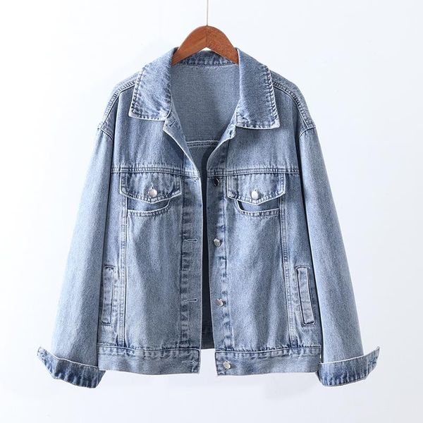 women's jackets autumn vintage blue denim jacket women outerwear loose pocket long sleeve short jeans basic coat female chaquetas mujer, Black;brown
women's jackets autumn vintage blue denim jacket women outerwear loose pocket long sleeve short jeans basic coat female chaquetas mujer, Black;brown