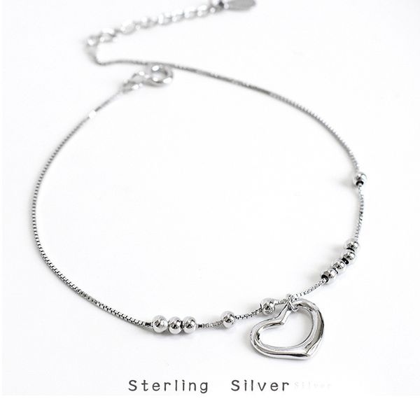 s925 sterling silver love anklet korean personality temperament girl peach heart beach foot wild simple jewelry, Red;blue
s925 sterling silver love anklet korean personality temperament girl peach heart beach foot wild simple jewelry, Red;blue