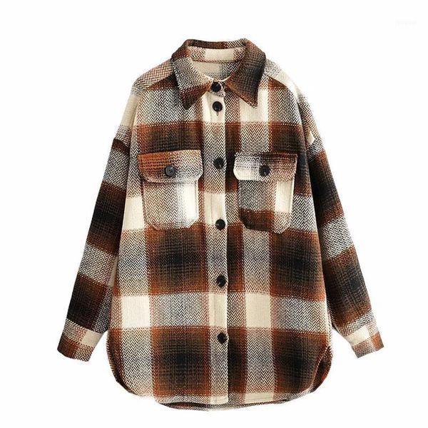 women's jackets 2021 spring autumn coat and women casual single-breasted plaid long sleeve ladies fashion outwear cdr2295, Black;brown
women's jackets 2021 spring autumn coat and women casual single-breasted plaid long sleeve ladies fashion outwear cdr2295, Black;brown